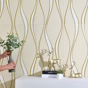 Wallpaper 3D Foam Walpaper Ruang tamu kamar tidur Aesthetic Wall Stickers