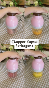 COD FREE ONGKIR Chopper BLENDER CAPSULE Cutter Quatre Serbaguna Penggiling Bumbu Dapur Daging Blender Kapsul PORTABLE serbaguna Penggiling Daging Penghalus Buah Blender Juice Penghalus Makanan Bayi Blender Juicer
