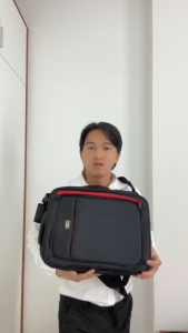 Cặp thời trang văn phòng công tác Red Wool đa chức năng vải chống thấm nước [GIÁ SỈ RẺ]