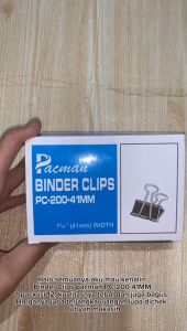 Binder Clip Pacman 200 Isi 12 Pcs / Klip Penjepit Kertas