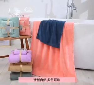 Handuk Mandi Dewasa Jumbo Tebal Meresap set 2in1 70x140 & 35x75 | size dewasa 70cm x 140cm | handuk microfiber lembut SH X03