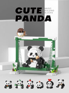 Mainan Bricks Panda DIY Nano Block Mini Puzzle Blok Bangunan Mainan Anak Perempuan