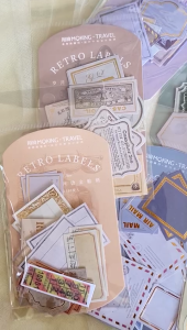 Bloomingyourdays 30pcs Vintage Bronzing Style Retro Card for Deco Stationery LOMO Cards School Stationery Notepad Sticky Notes Stickers