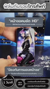 ฟิล์มกันมองกันเสือก เต็มจอแบบเคส - iPhone 15/14Pro Max/13Pro Max/12Pro/11Pro Xs Max/XR ป้องกันหน้าจอ ความเป็นส่วนตัว
