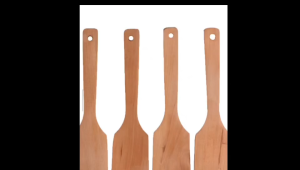 Non-Stick Wooden Spatula Wooden Turner Kitchen Wooden Shovel Flat Wooden Rice Paddle Execess Solid Beech Wooden