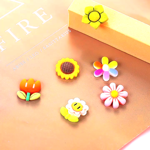 [Tặng keo] Combo 100 charm slime charm gắn dép trang trí tiểu cảnh ốp diện thoại