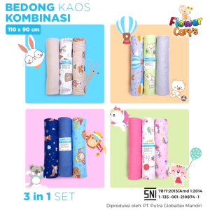 FLOWER CARTS BEDONG KAOS KOMBINASI 3 IN 1 SNI Ukr 110x90 cm