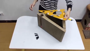 Cat Scratcher Board / Kitten Scratching Corrugated Cardboard Claw Grinding Board Cat Scratching Board Slope Design Scratcher Board Scratcher House