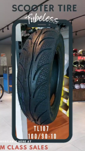 R10 TL107 EPIC STREET MOTORCYCLE TIRES TUBELESS FOR DIO BURGMAN HAOJUE - 100/90-10
