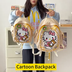 Student Backpack Waterproof Large Capacity Bag Anime Cartoon Cute Y2k Girls Gifts Fashion Storage Travel Student Bags School Backpack