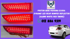 Proton Persona / Gen 2 / Exora / Satria Neo / Gen2 Dynamic Rear Bumper Led Reflector lampu belakang bumper (2pcs/set)