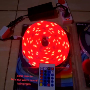 Lampu Neon LED Strip 5Meter Mitsuyama MS-472 DC 12V bonus adaptor - LAMPU NEON LED MS 472