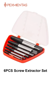 Set Mata Bor Extractor Broken Screw Remover 5 in 1
