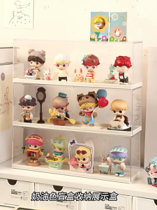 Popmart Display Case Stackable Transparent Acrylic Storage Box Blind Box Display Box Figurine Organiser