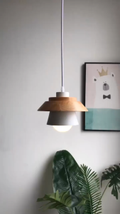 Nordic Pendant Light Macaron TrI-Color Hanging Light Cylindrical Log Downlight for Dining Room Study Bedroom Simple Lighting
