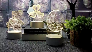 3D LED Night Light Lamp Bedroom Table Lamp Visualization Lamp - Creative Cartoon Birthday Gift Ide