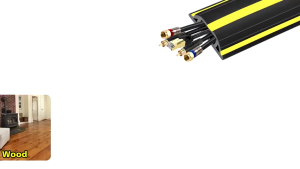 OPTIMUM Floor Cord Cover Anti-extrusion Cable Cover Hider Covers Wire Organizer Extension Wiring Duct Protector