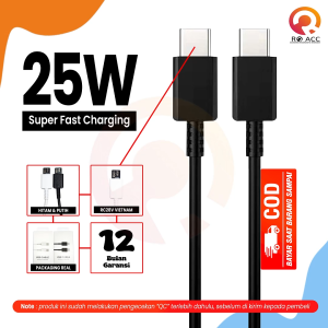 [RO ACC] KABEL DATA CHARGER 25W TYPE C TO TYPE C SUPER FAST CHARGING 3A FOR SAMSUNG A33 A34 A53