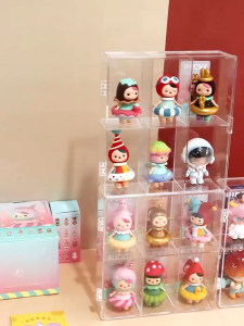6/12 Grids Blind Box Storage Cabinet Acrylic Doll Display Storage Box Dustproof Transparent Hand Made Model Box