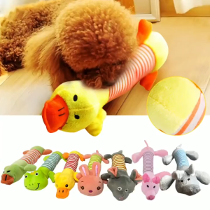 【Shop Now and Save】 Paw Boutique Dog Toy Squeaky Sound Plush Toy for pet Puppy Chewing Wear-resistant Squeak Cartoon Bear Toys