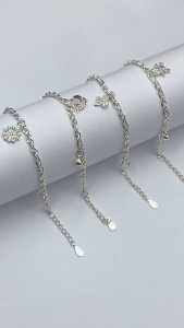Lắc Tay Cho Bé Bạc Ta Nguyên Chất S99 Chính Hãng Bạc Hiểu Minh LTE563