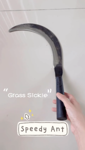 Hong Lee PVC Handle Grass Sickle / Sabit Rumput dengan Plastik Pemegang 胶柄草刀