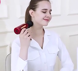 Mesin Pijat Elektrik Pundak Punggung Tangan Massage Gun - Pijat Elektrik Pijat Getar Deep Tissue Muscle Massager Gun 4 In 1