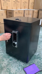 Két Sắt Điện Tử Thông Minh Khóa Vân Tay Số Bảo Mật Cao Chống Cháy Nhập Khẩu Dùng Kích Thước 58x40x42 cm