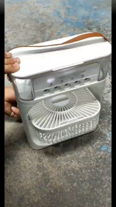 3 In 1 Fan AIr Conditioner Household Small Air Cooler LED Night Light Portable Humidifier Air Adjustment Fan Office Home Fan New