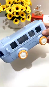 Botol Air Minum Anak Bentuk Bus / Tritan Botol Minum Anak Lucu & Portable