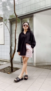 Fransisca Renaldy Sandal Slop Slip On Wanita Size 36-40 Sandals Anti Slip L.Tara