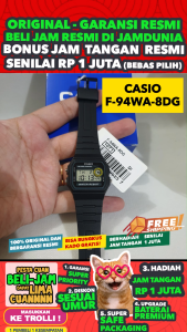 CASIO F-94W-8DG: Jam Tangan Pria Stylish & Tahan Air
