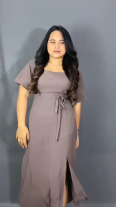 PROMO!! Desain Dress Elegan: Dress Jeswil Cey Crinkle Airflow Import