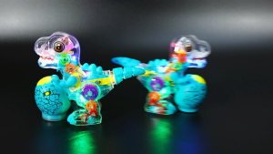 Dinosaur Crawling Toys Tummy Time Toys with Musical Flashing Light for Toddler Boys Girls Early Educational