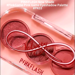 𝗝𝗨𝗡𝗞𝗜𝗘 𝗠𝗔𝗞𝗘𝗨𝗣 -PINKFLASH 3 Shades Eyeshadow Palette Giltter High Pigment Easy To Blend Lasting