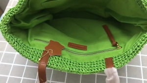 2026 Summer New fashion Womens Bag Large Capacity Straw Handbag Woven Contrast Color Beach Tote Shoulder Bag