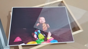 Bingkai kayu 21x30 Floating double Akrilik