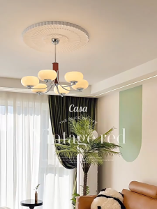 Đèn Chùm Treo Quả Hồng Phong Cách Pháp Cổ Điển Đèn Chùm Retro