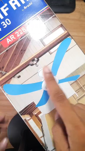 Arashi Hyperlite Kipas Angin Gantung Plafon Helifan 4 Baling 50 cm 15 Watt - FREE ONGKIR Jabodetabek