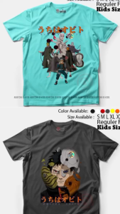 Baju Kaos Distro Anak Laki - Laki Agatchi Motif Obito Uchiha Naruto Shipuden V2