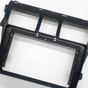 2 Din Android Head Unit Car Radio Frame Kit For Toyota Yaris Vios 2006-2012 Belta Auto Stereo Dash Fascia Trim Bezel Faceplate Car Radio Fascia For 2008-2012 Toyota Vios Yaris 9 Inch Frame Android 2Din MP5 Player Stereo Panel