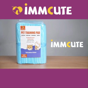 IMMCUTE Puppy Pet Pee Pad Training Mat Highly Absorbent and Anti-Leakage 6 Layers Pet Diaper Wee Wee Pad Urine Pat for Cat Dog 100pieces