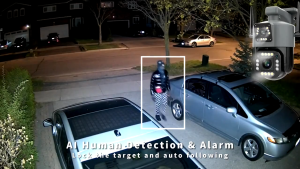 8MP V380 Pro Dual Lens Outdoor CCTV Camera WiFi Connect Cellphone 360° Panorama Waterproof HD Night Vision Smart CCTV IP Security Cameras For House