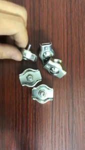 10PCS/SET Pengait Kawat Seling Stainless Crimp Ferrule 2-3mm/Wire Rope Clip SS 304 /Klem Seling Kuku Macan 304