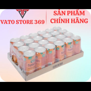Nước cam có tép SPLASH minute maid lon 320ml