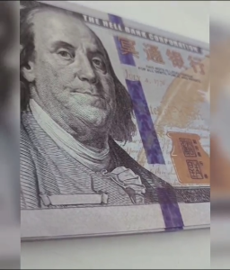 大版冥币美金【60张】一亿元美金/台湾纸/印刷精美/少灰环保/拜祖先/仿真彩色美金/钞票/页页精美/冥府专用/拜祖先/拜好兄弟/清明节/中元节  Hell Use Only