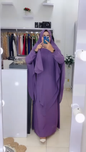 AJE ZAS - Gamis/Jubah/Syari Jumbo Kode-ASTINI Bahan Ceruti