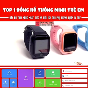 Đồng hồ thông minh Định vị Trẻ em Lắp sim Nghe gọi Video Call Chống nước cho bé trai bé gái WATCH KIDS PRO