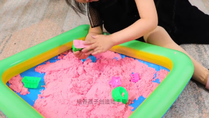 【COD】Mars Kinetic gerak pasir Playset dengan Molds Inflatable dengan 39 Model aman non-beracun untuk anak-anak