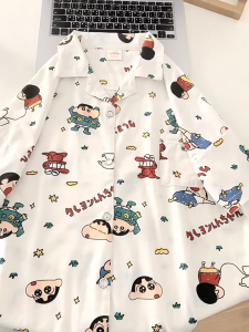 ชุดนอนชินจัง ชุดนอน (เซ็ตสุดคุ้มได้ทั้งเสื้อและกางเกงมีให้เลือกหลายแบบ) #พร้อมส่ง